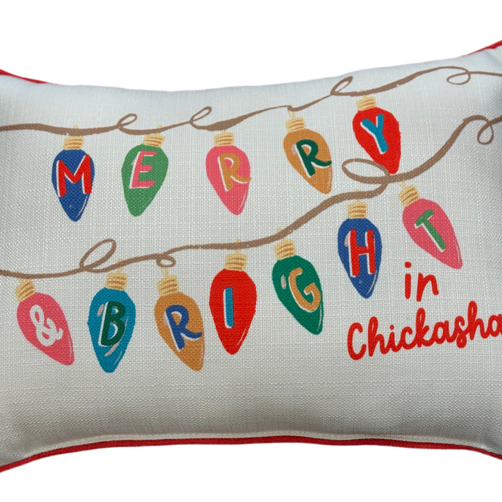 Merry & Bright In Chickasha Pillow