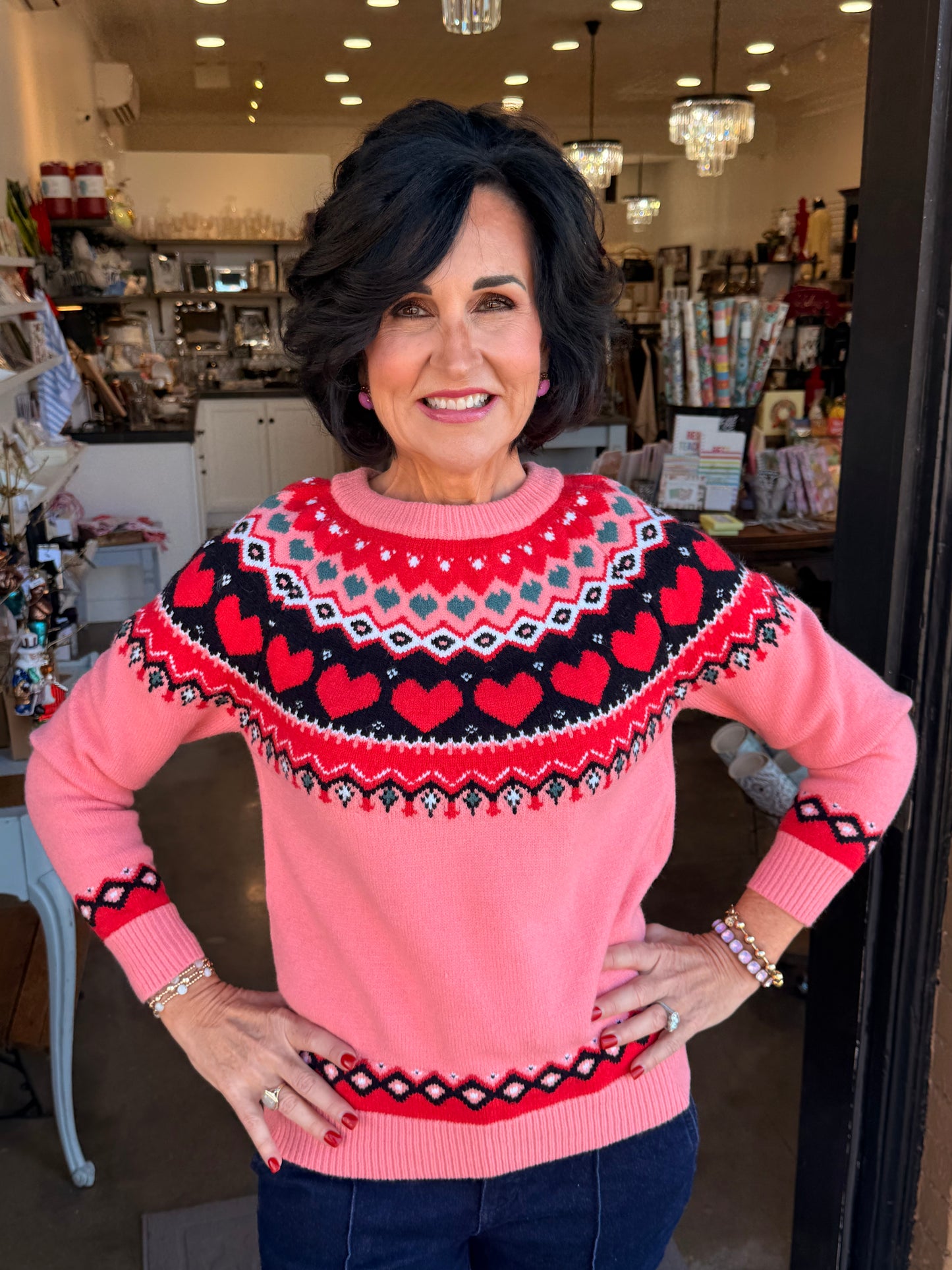 Sweetheart Fair Isle Sweater