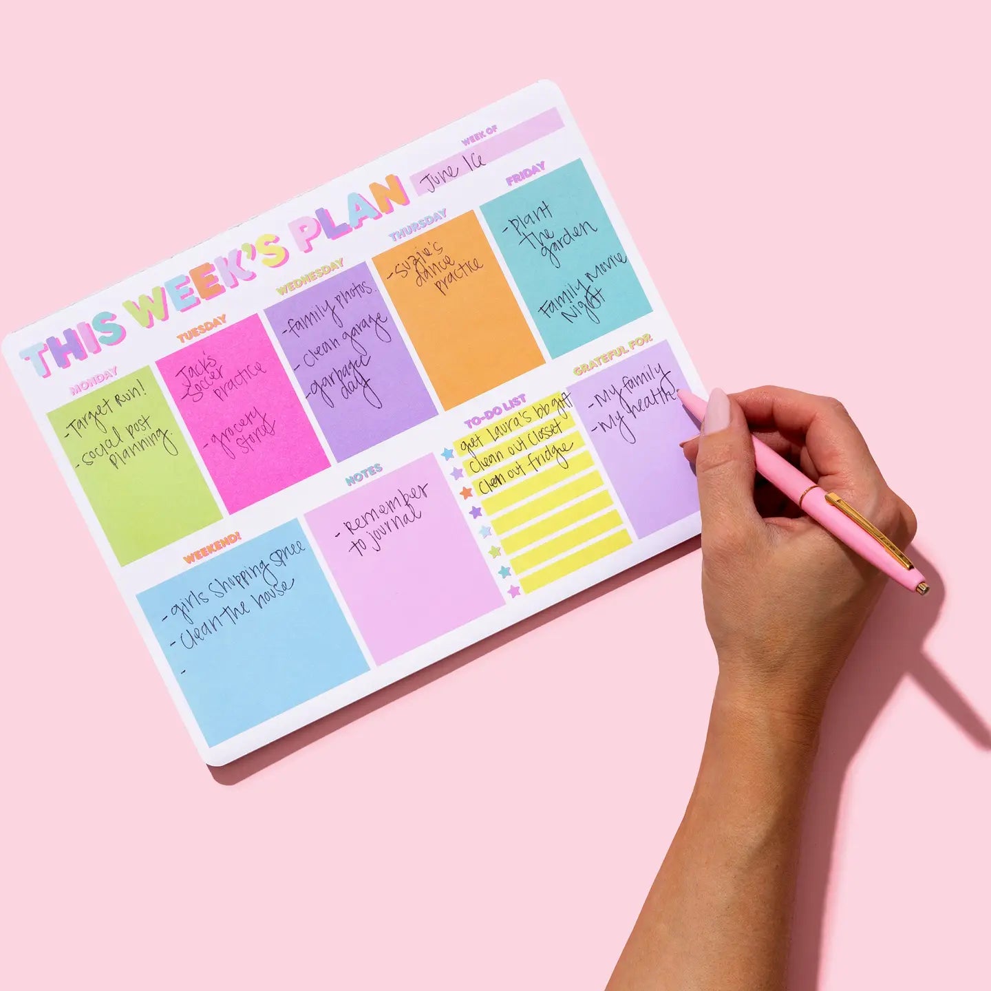 This Week's Plan Planner List Pad