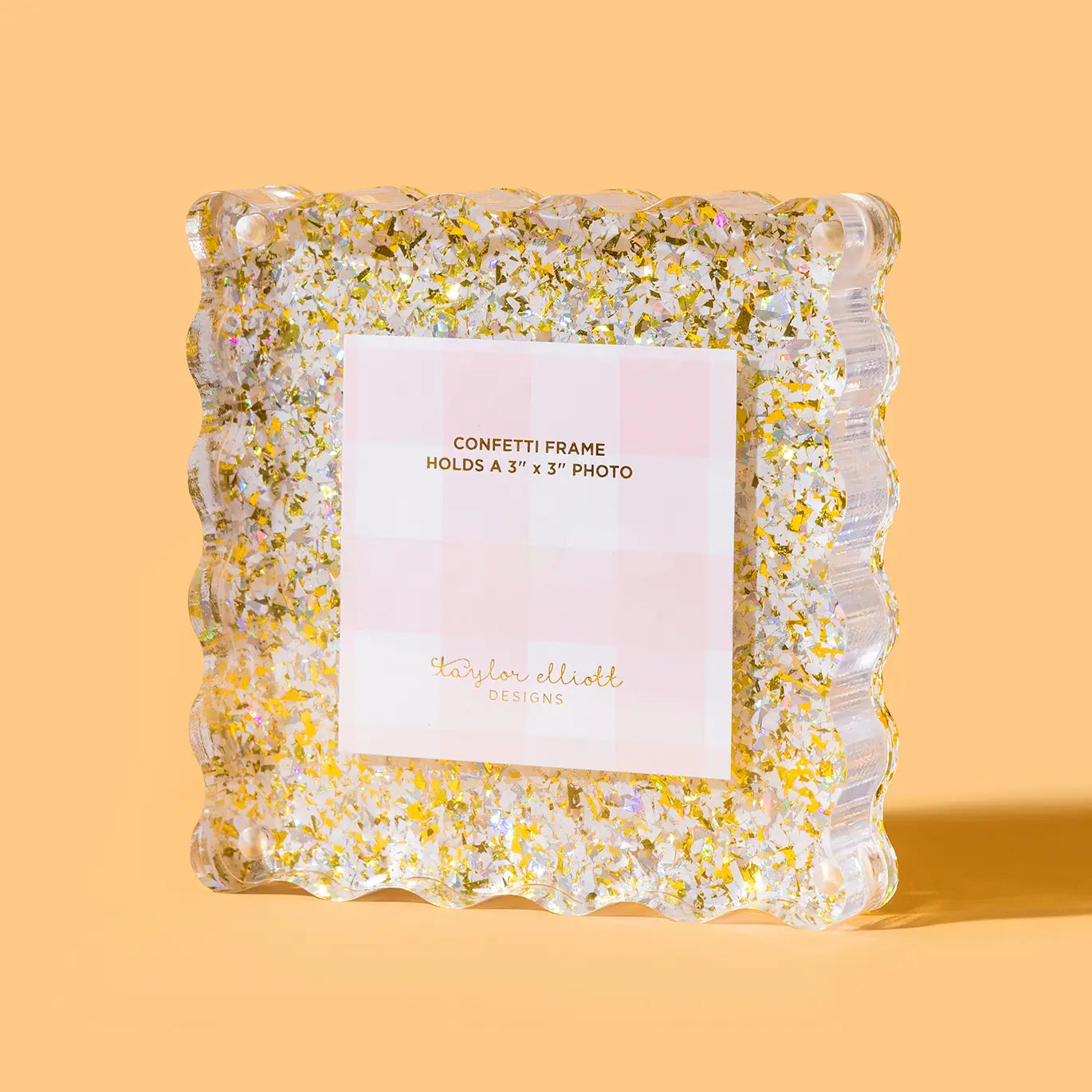 Gold and Pearl Confetti Small Frame