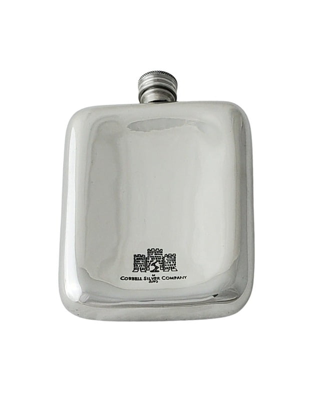 Stag Head Pewter Flask