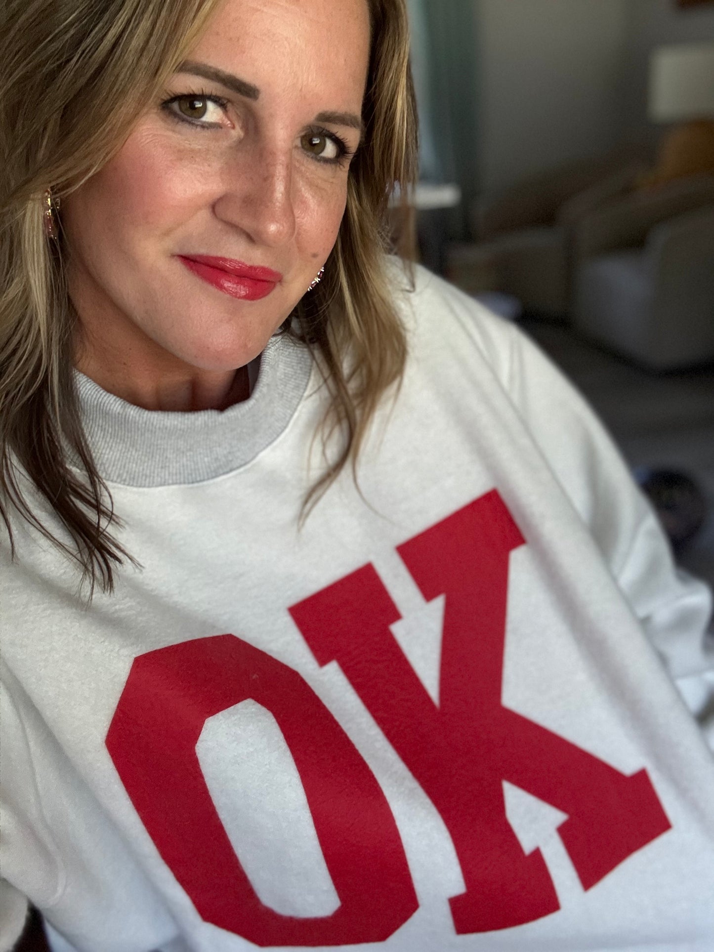 Reversible Oklahoma/OK Sweatshirt