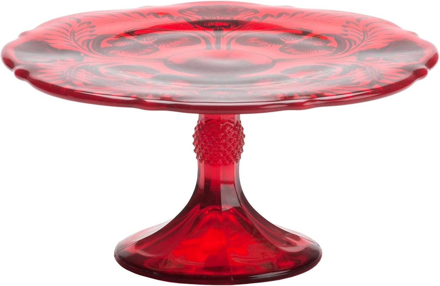 Thistle cake plate red-large (R&A)