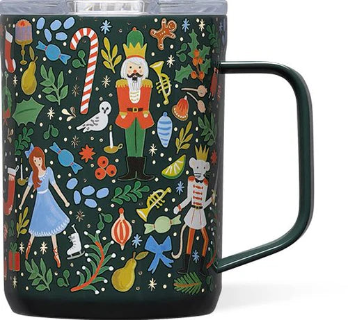 Corkcicle 16oz Rifle Paper Nutcracker Mug