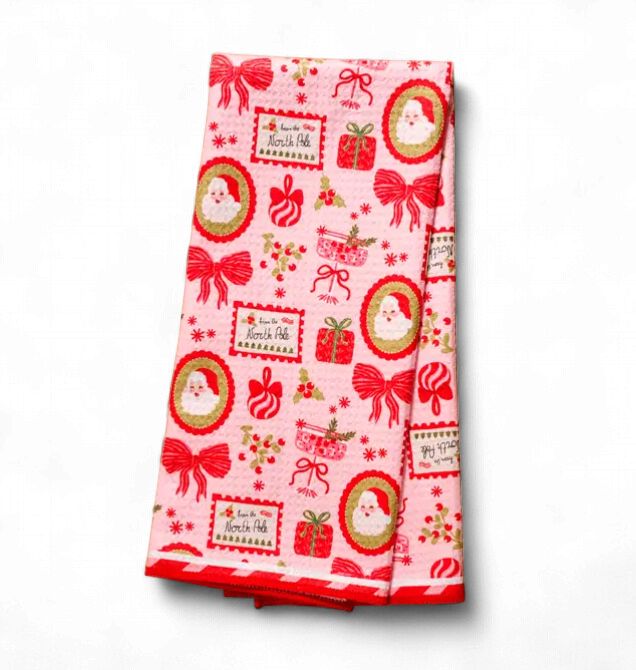 Mistletoe Magic Waffle Tea Towel