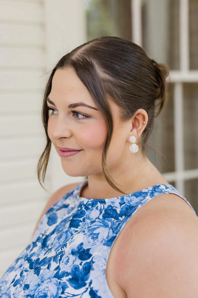 Kate Cluster Pearl Small Earrings