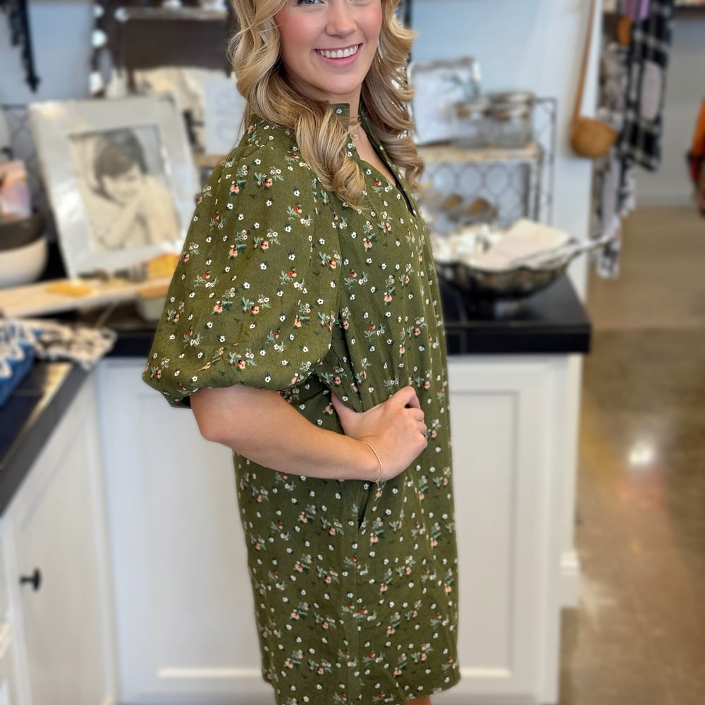 Oliver Velvet Floral Dress