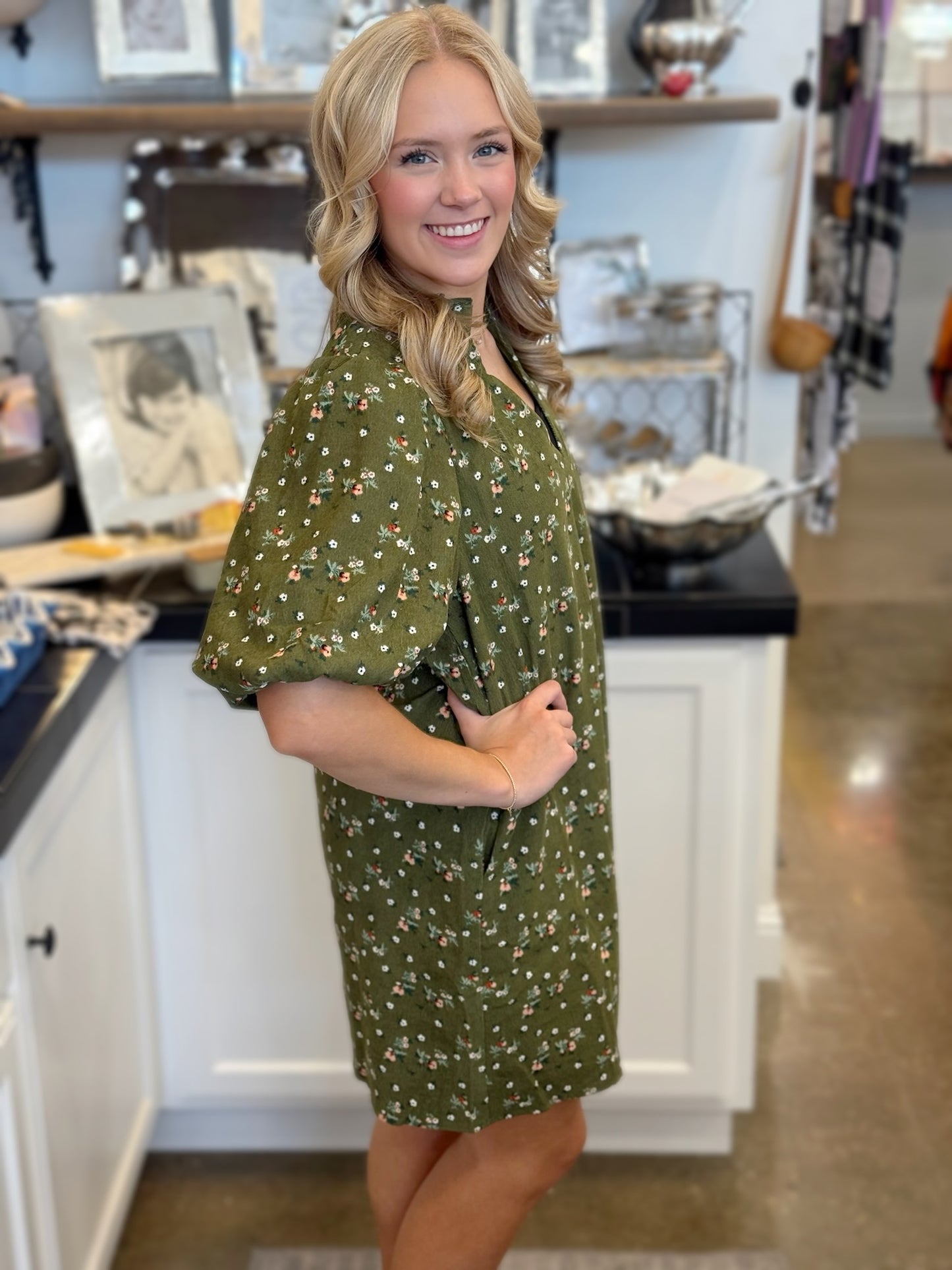 Oliver Velvet Floral Dress