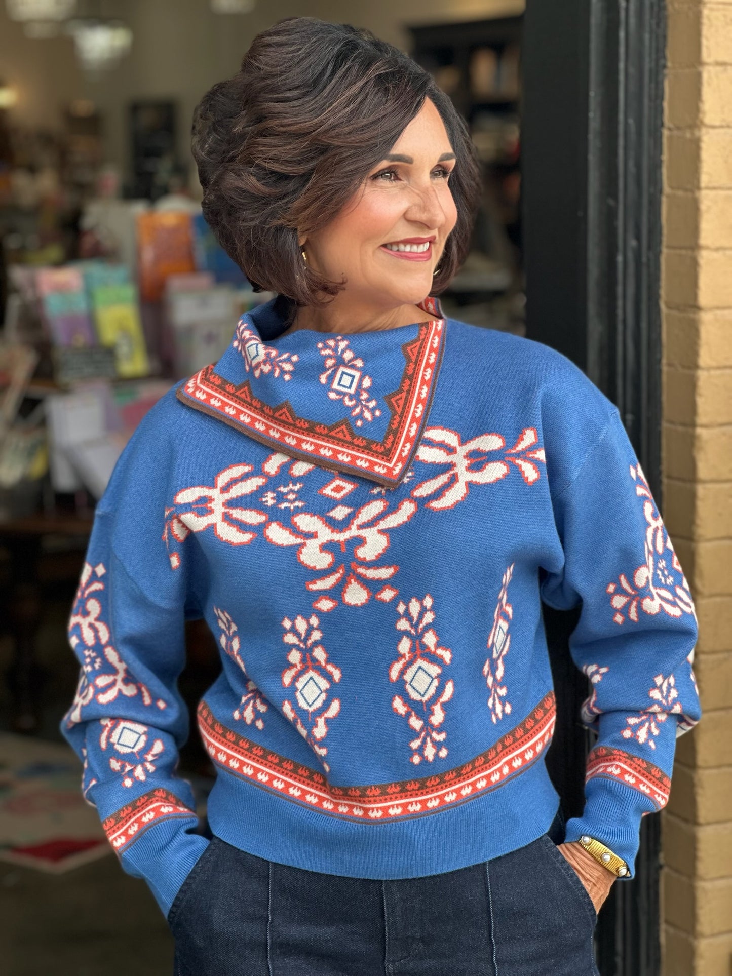 Betty Bandana Sweater
