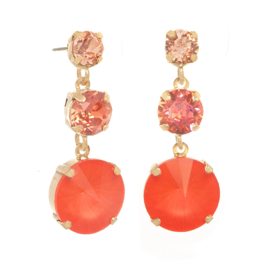 TOVA Torin Earrings-Electrics Red