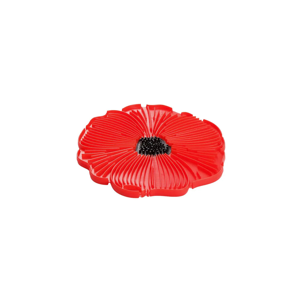 6" Red Poppy Trivet