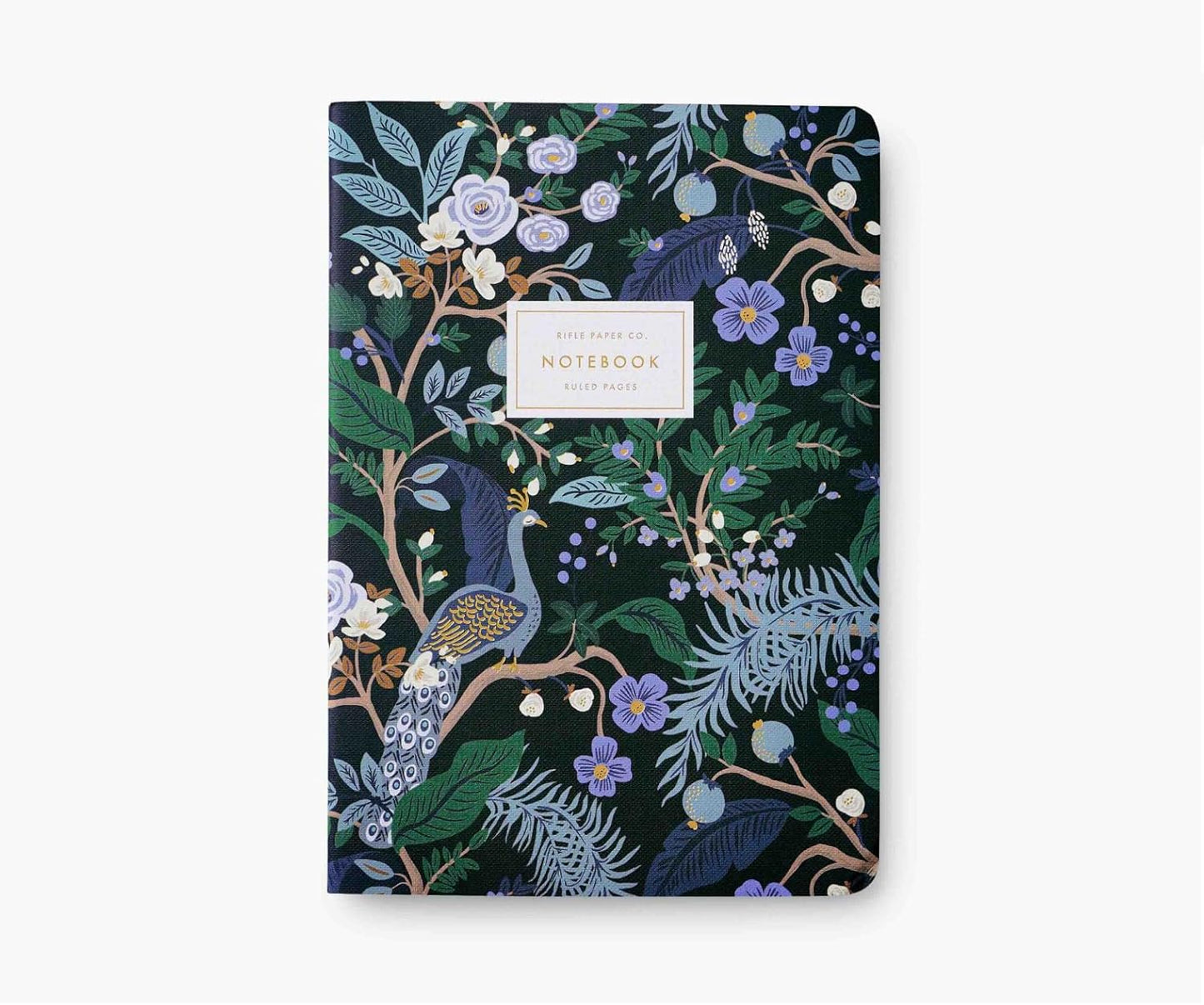 Rifle Paper Co Assorted Set of 3 Peacock Notebooks