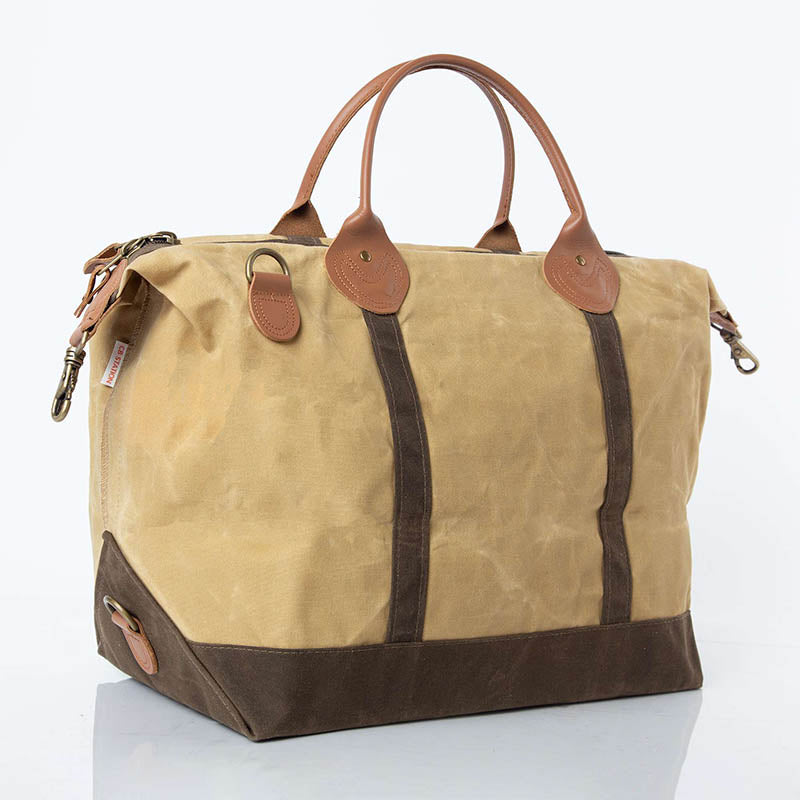Waxed Weekender-Bone