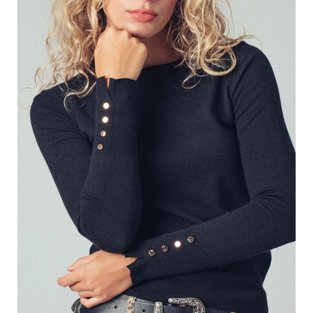 Chic Charlotte Black Sweater