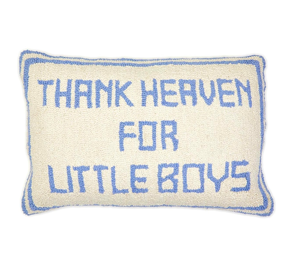 Thank Heaven for Little Boys Pillow