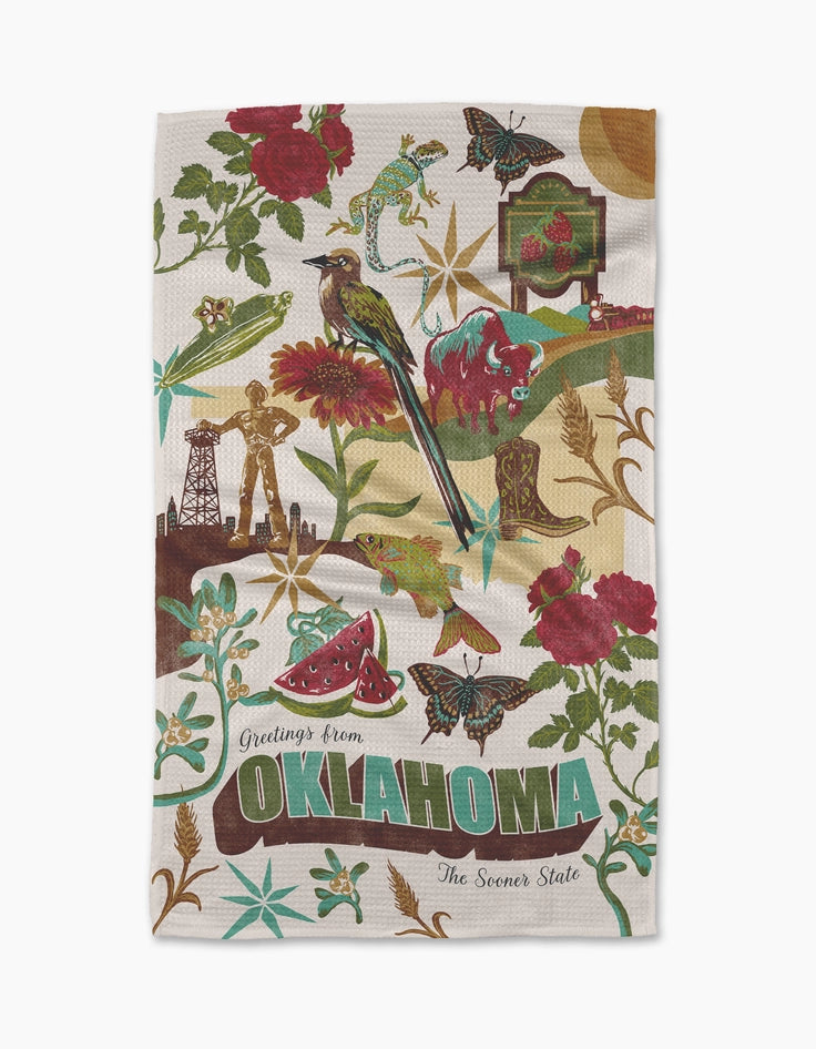 Oklahoma Geometry Tea Towels