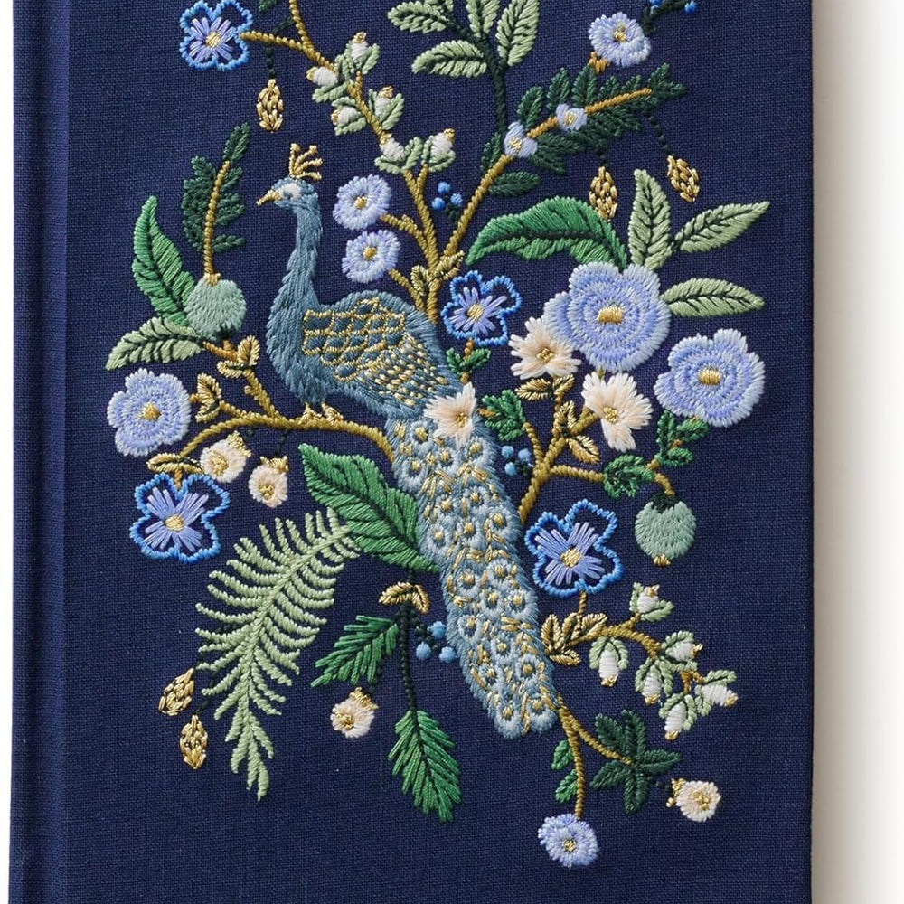 Rifle Paper Co Embroidered Peacock Journal
