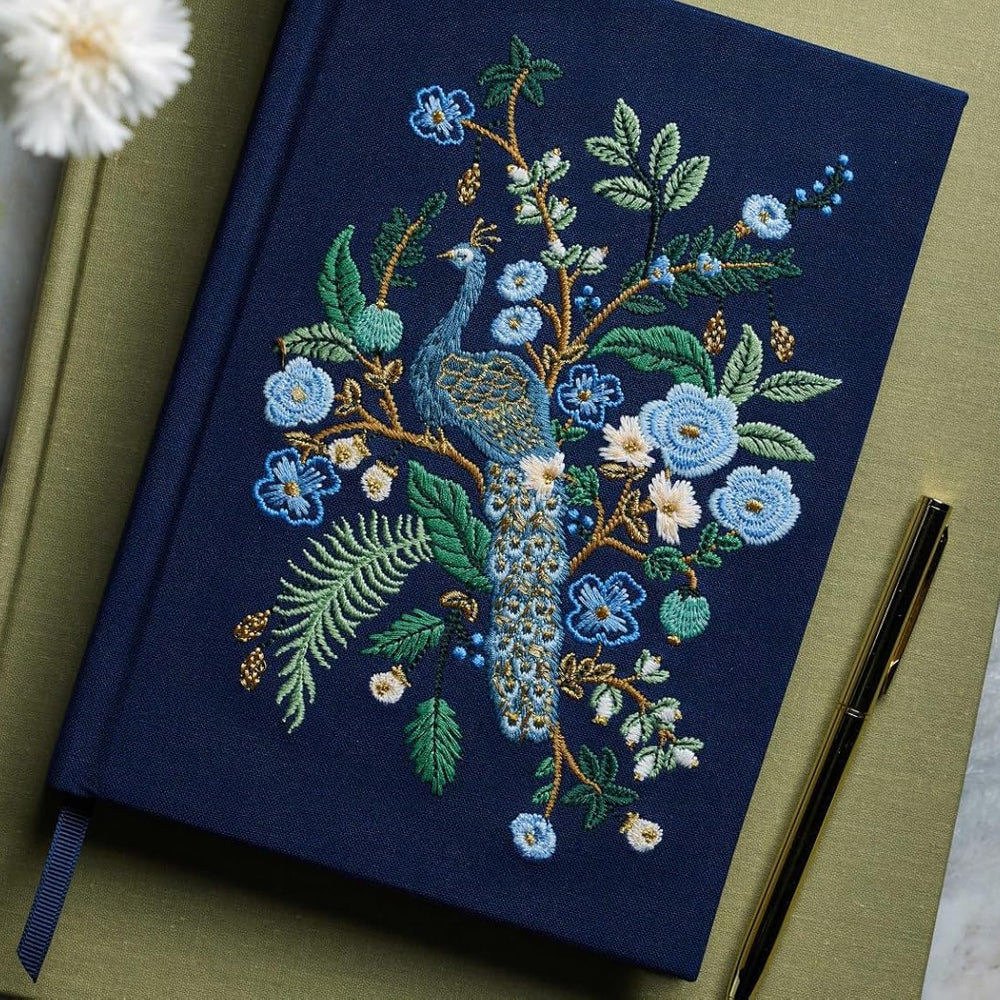 Rifle Paper Co Embroidered Peacock Journal