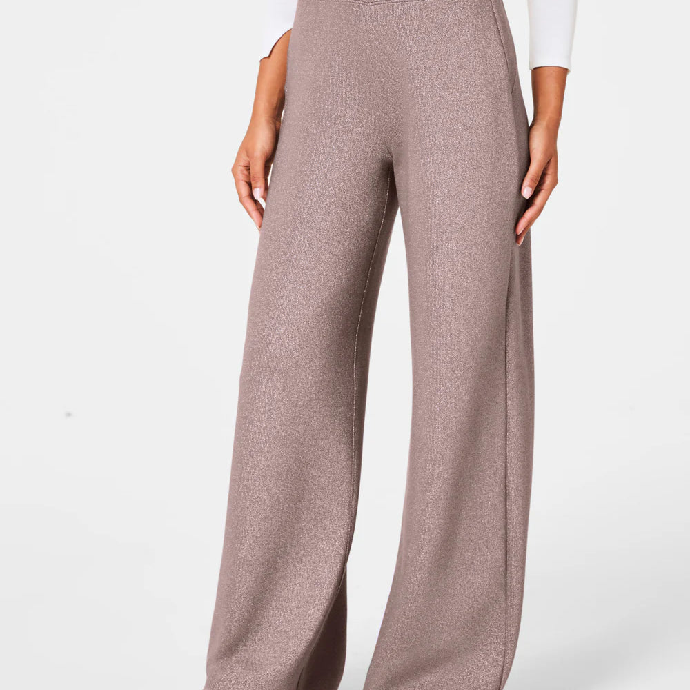 Spanx AirEssential Wide Leg Pant Smoke Silver