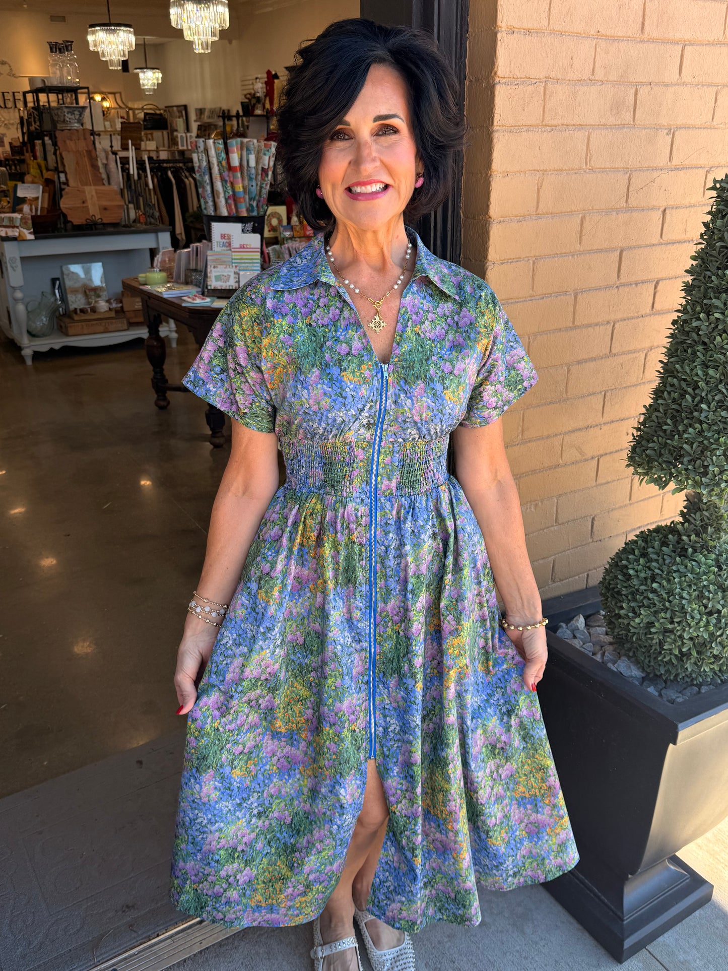 Fields of Flowers Midi Dress