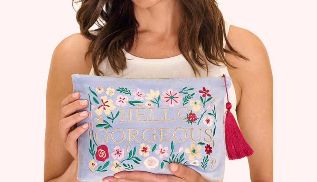 Hello Gorgeous Velvet Bags
