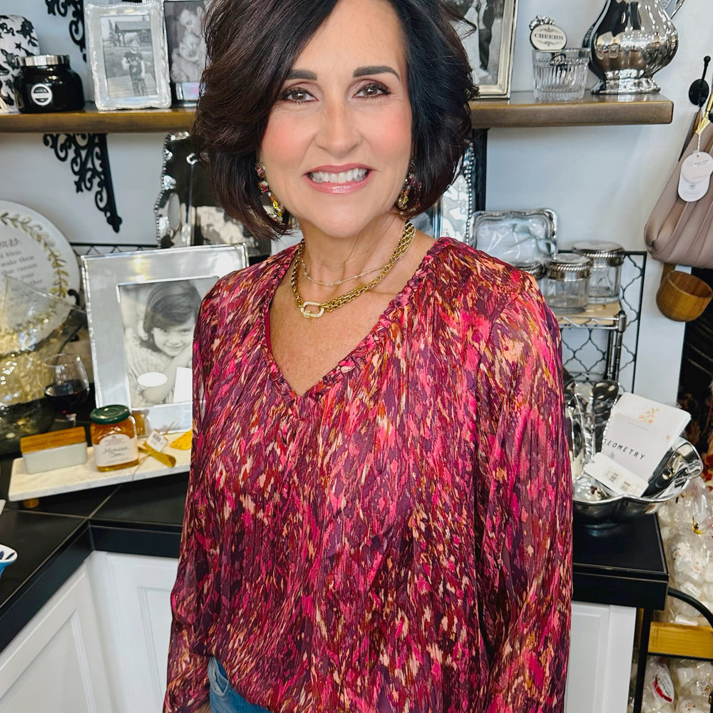 Piaf Pomegranate Top