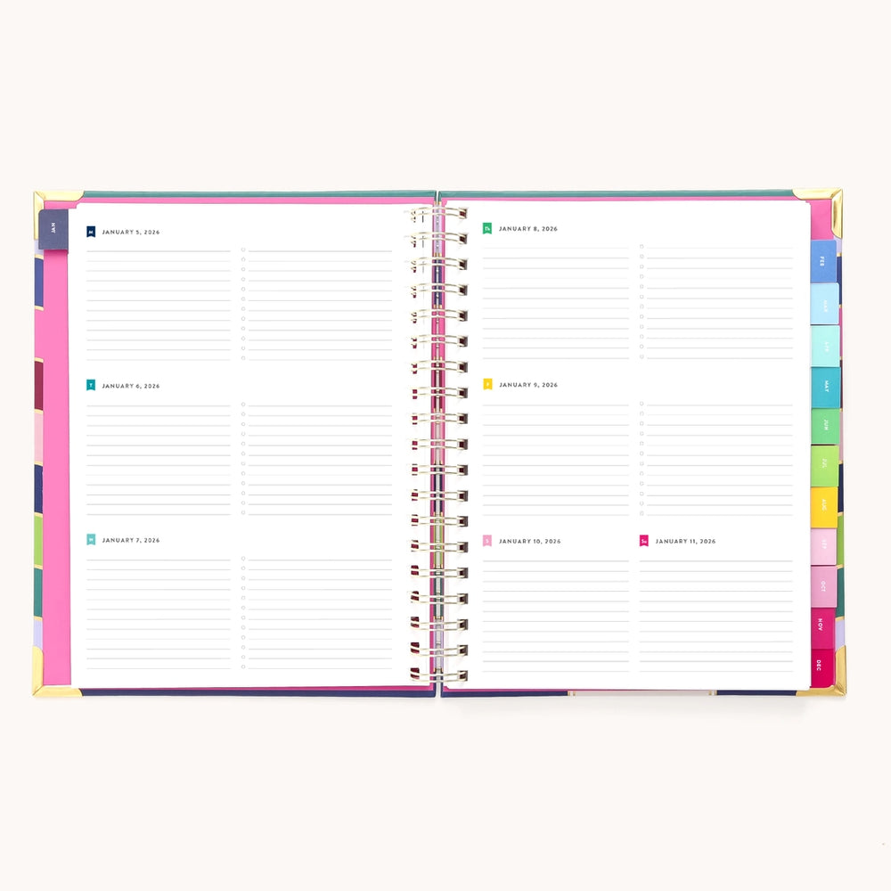
                      
                        2026 Spiral Weekly Simplified Planner- Rainbow Row
                      
                    