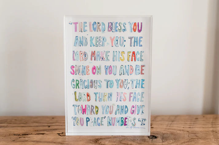 
                      
                        Numbers 6:24-26 Acrylic Block More Pinks
                      
                    