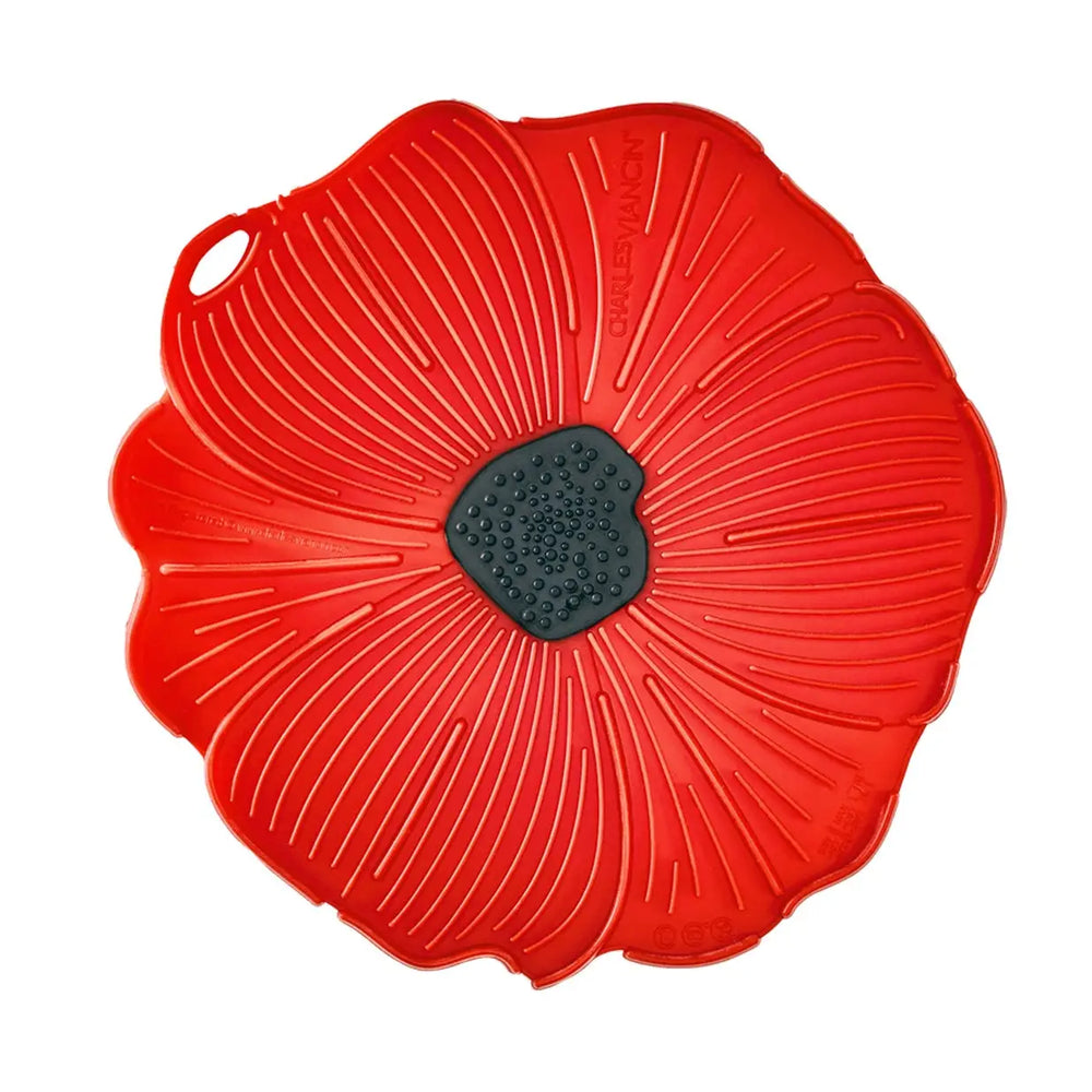 6" Red Poppy Trivet