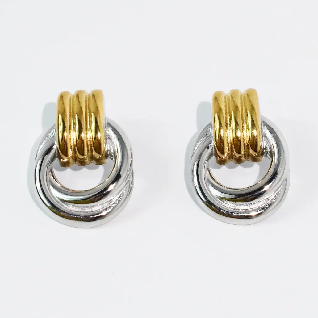 Vintage Mixed Metal Earring