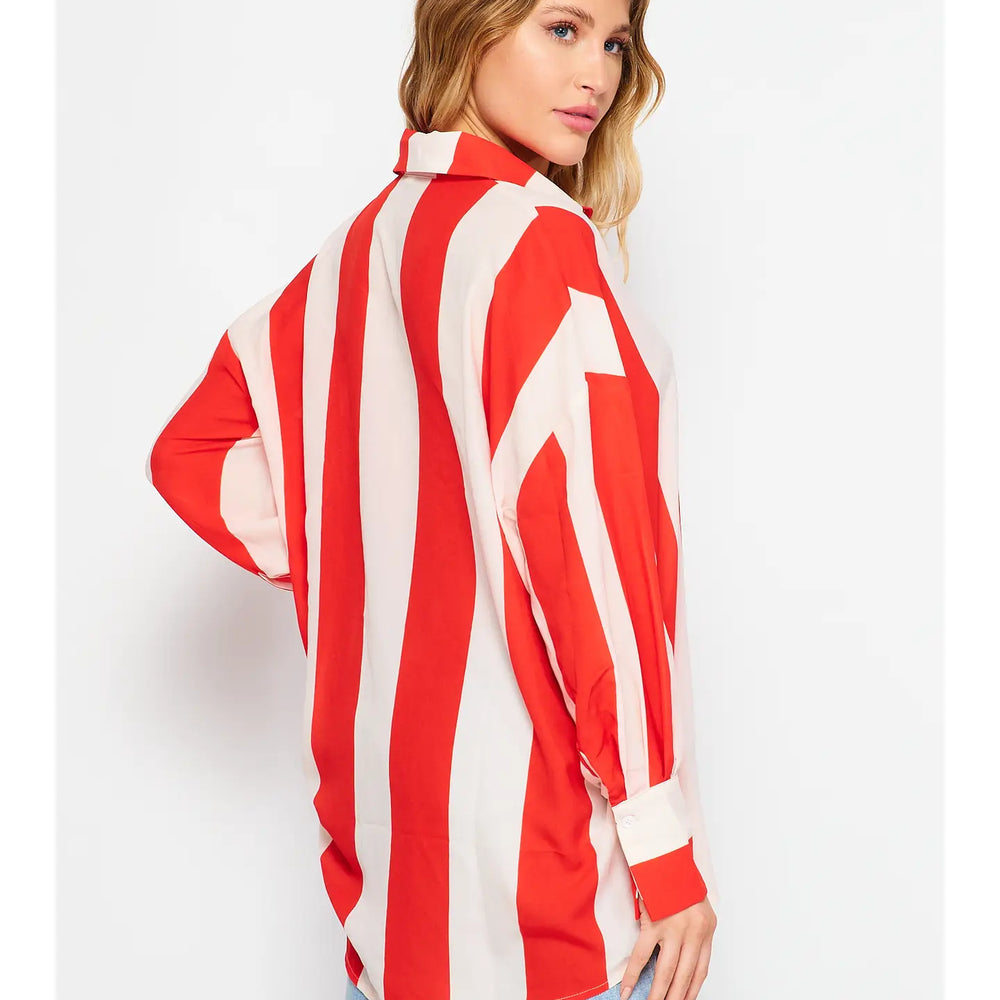 
                      
                        Rubylicious Red Striped Top
                      
                    
