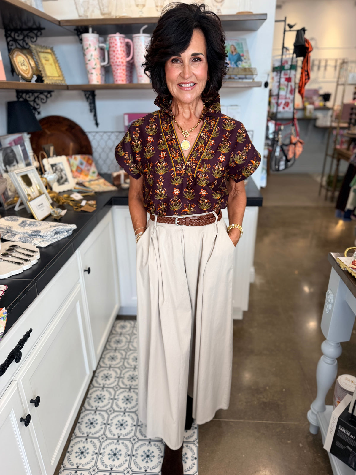Wide Leg Belted Culottes