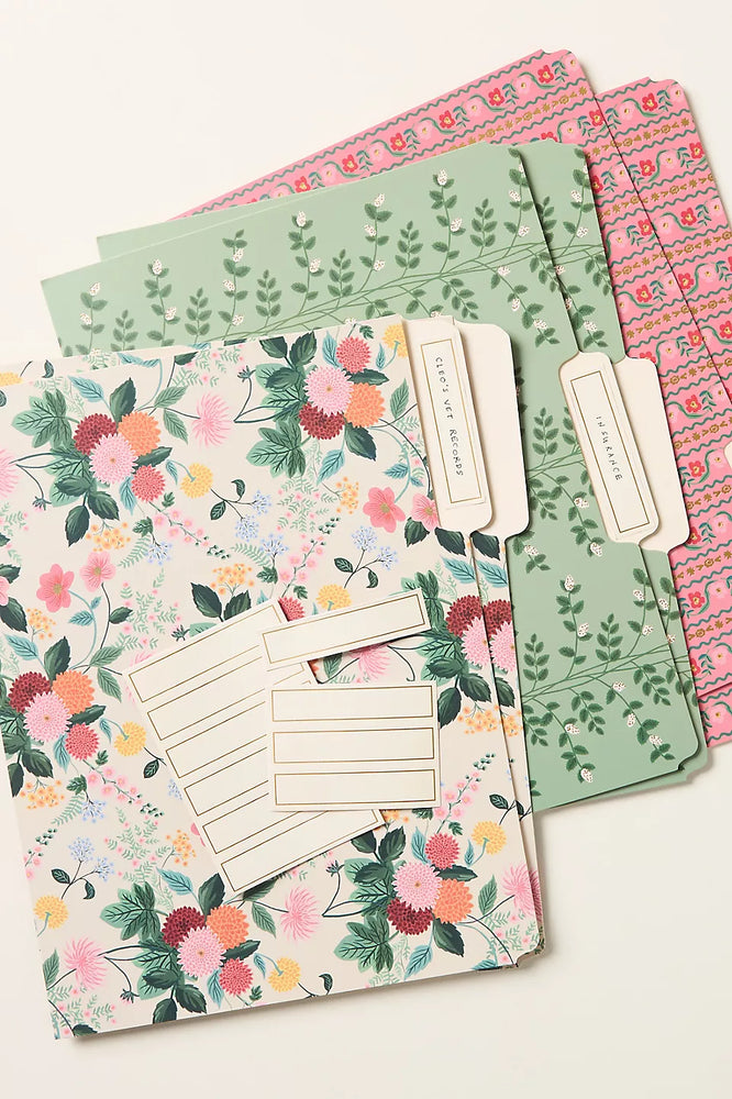 Rifle Paper Co Dalhia File Folder Set