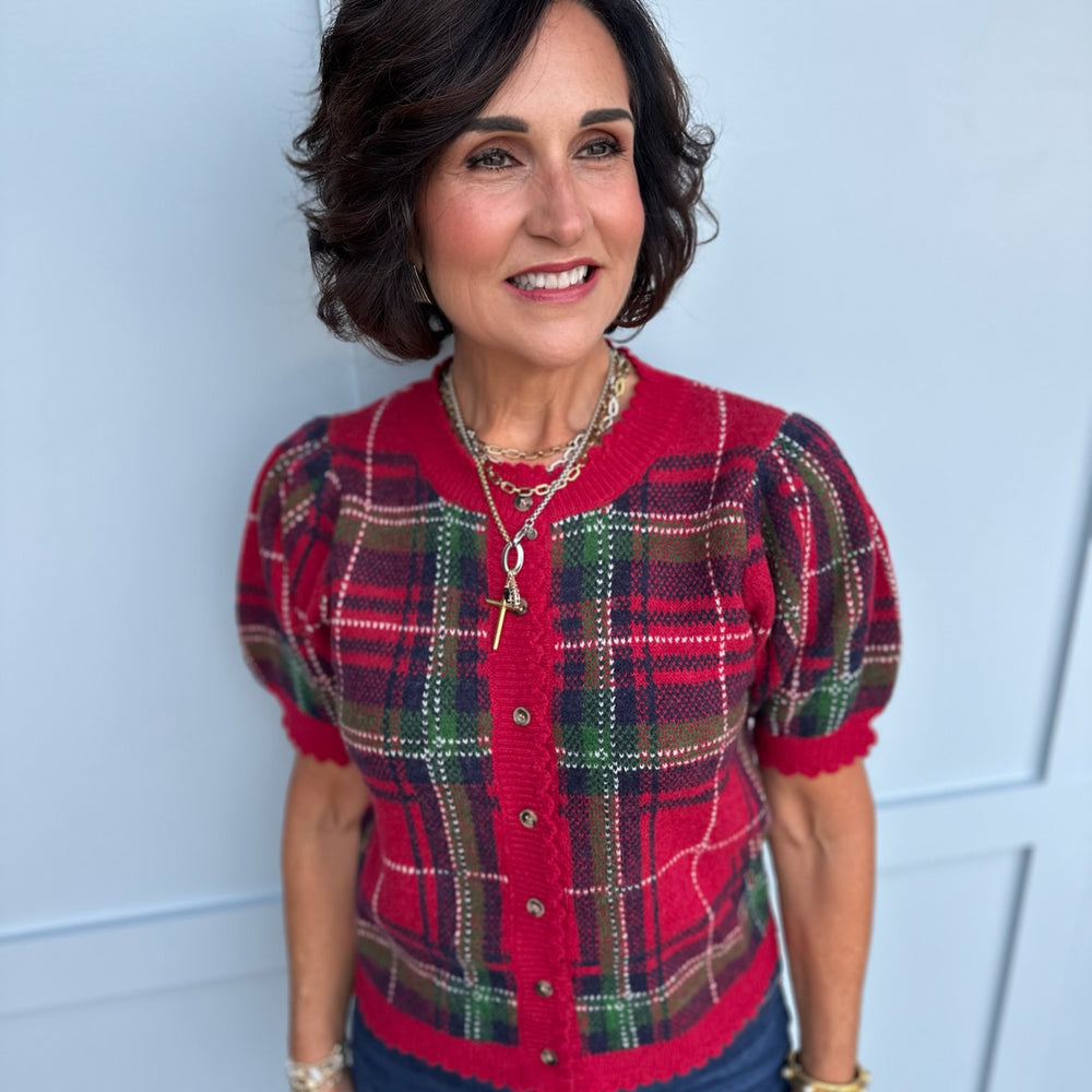 Glad to be Plaid Sweater