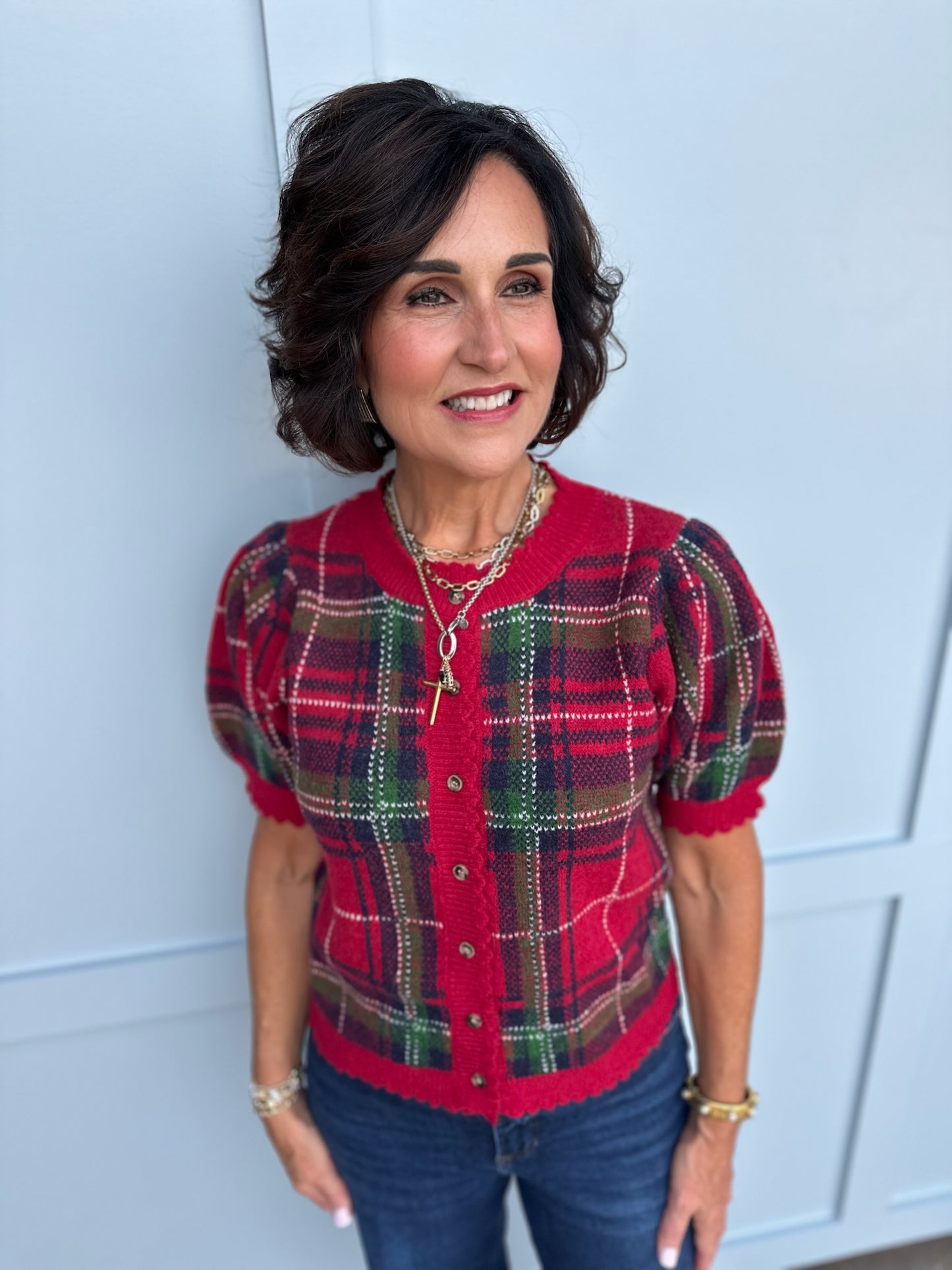 Glad to be Plaid Sweater