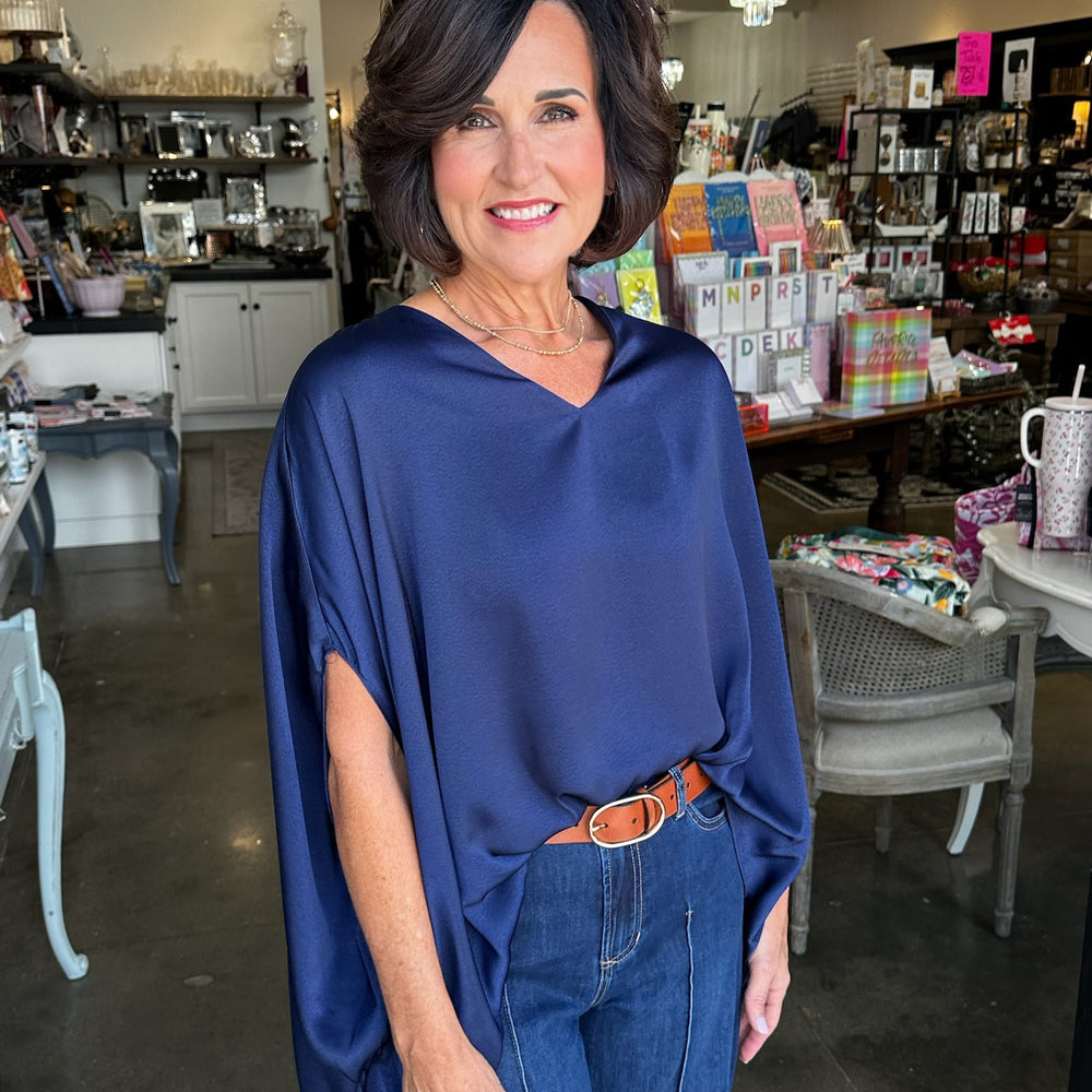 Sawyer Satin Flowy Top