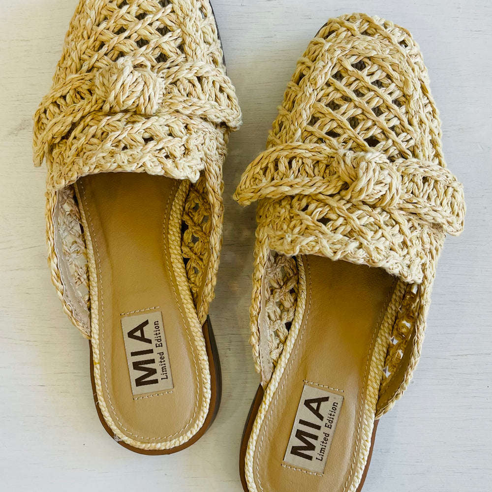 
                      
                        MIA Layce Natural Woven Mule
                      
                    