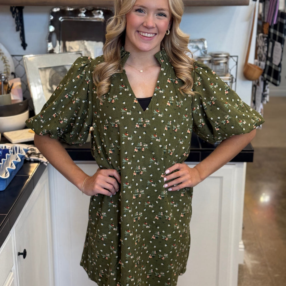 Oliver Velvet Floral Dress