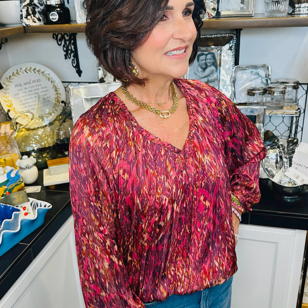 Piaf Pomegranate Top