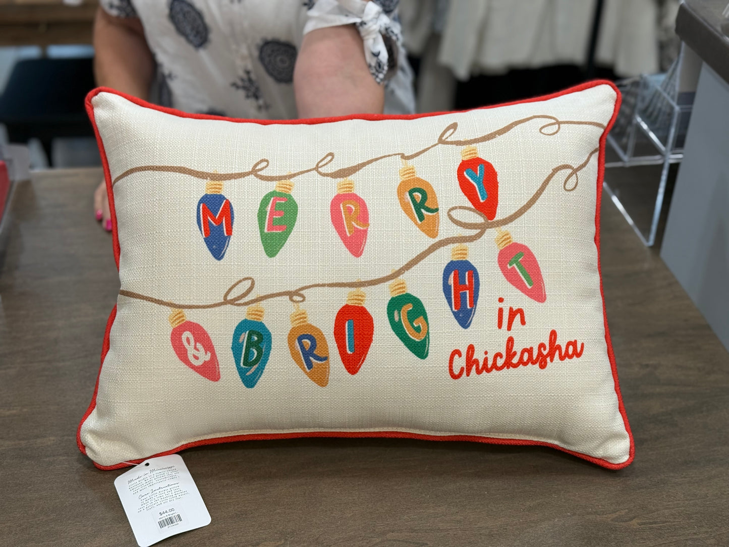 Merry & Bright In Chickasha Pillow