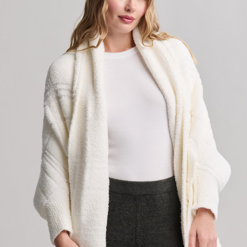 Barefoot Dreams Pearl Plaid CozyChic Blanket Cardigan