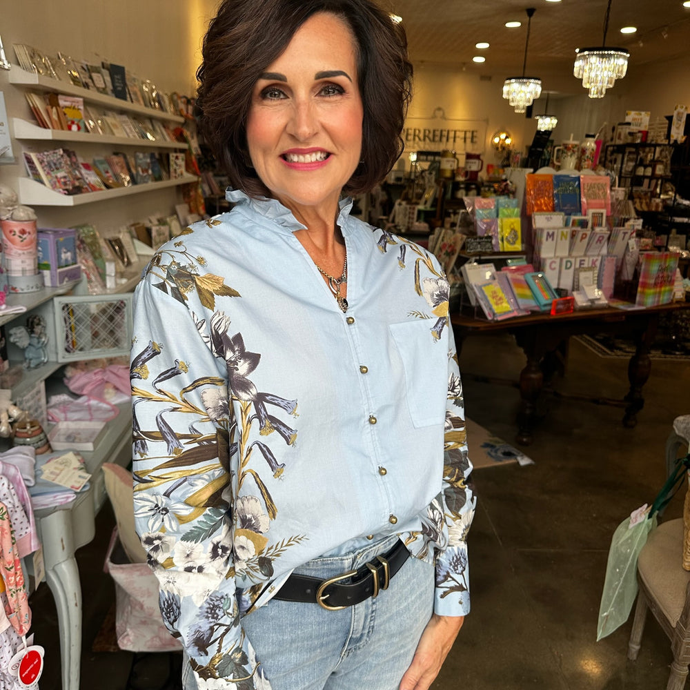 
                      
                        Francis Floral Button Up Top
                      
                    