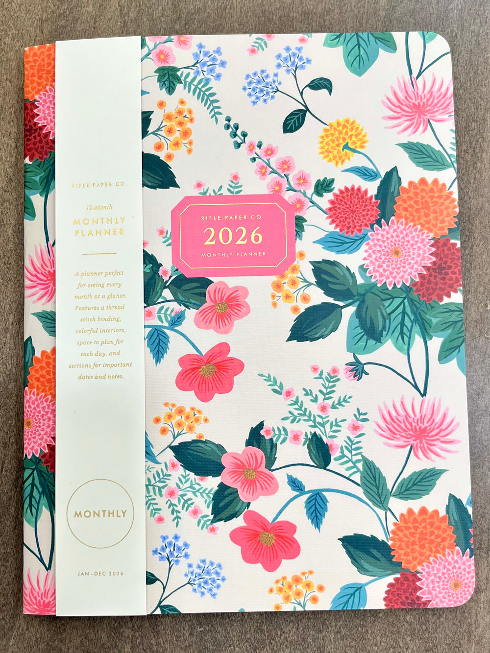2026 Monthly Planner-Dahlia