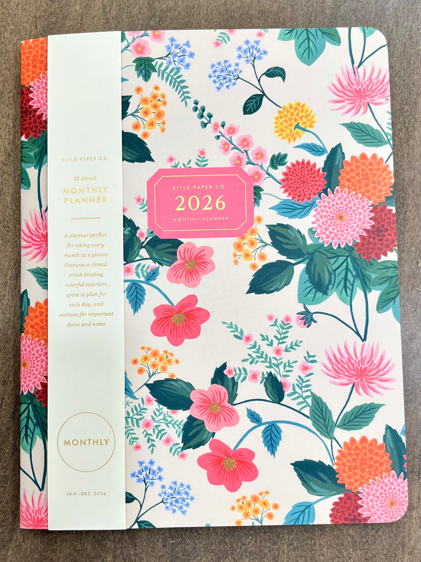2026 Monthly Planner-Dahlia