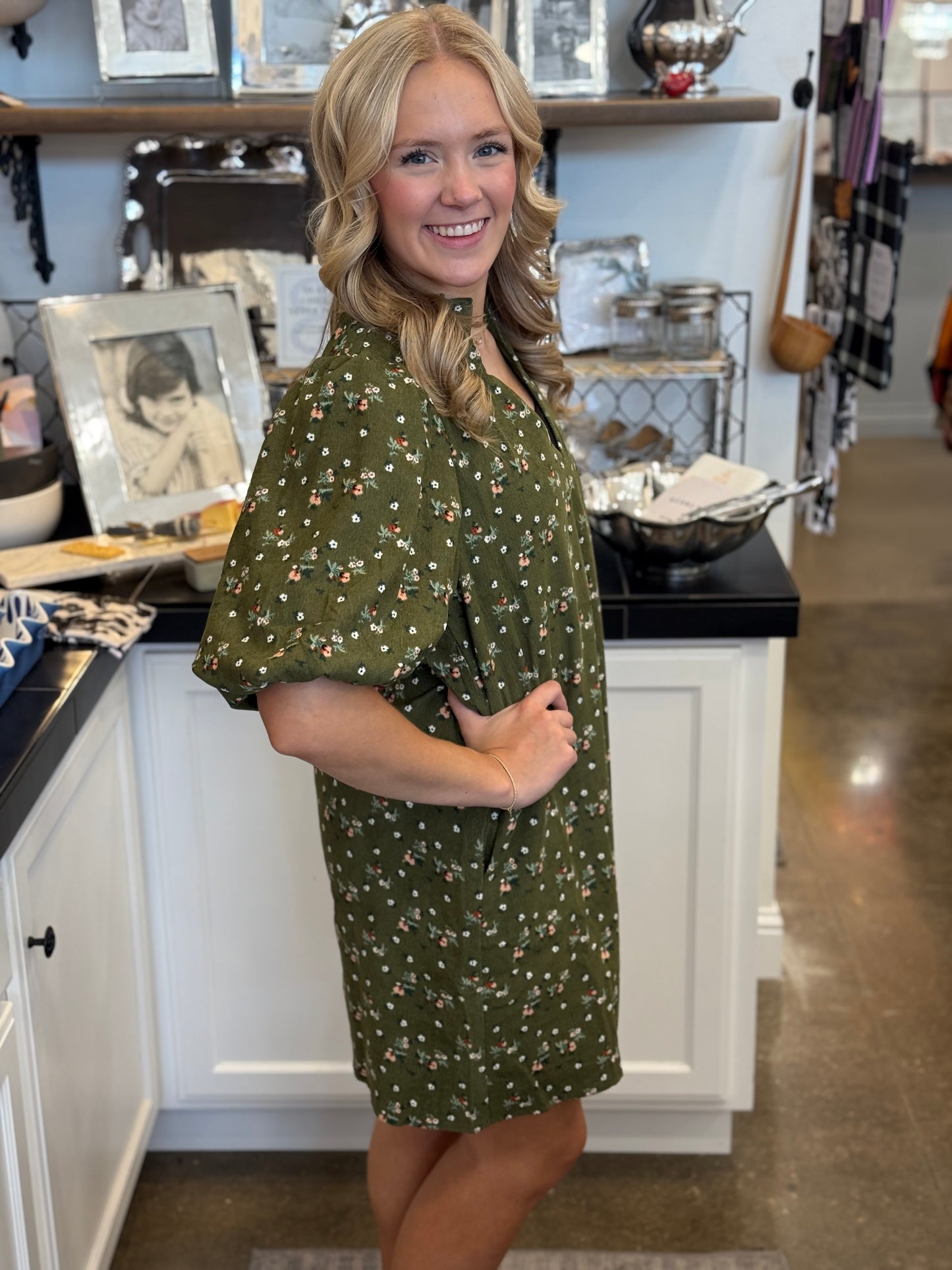 Oliver Velvet Floral Dress