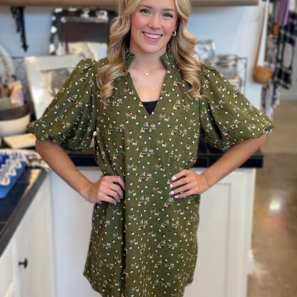 Oliver Velvet Floral Dress