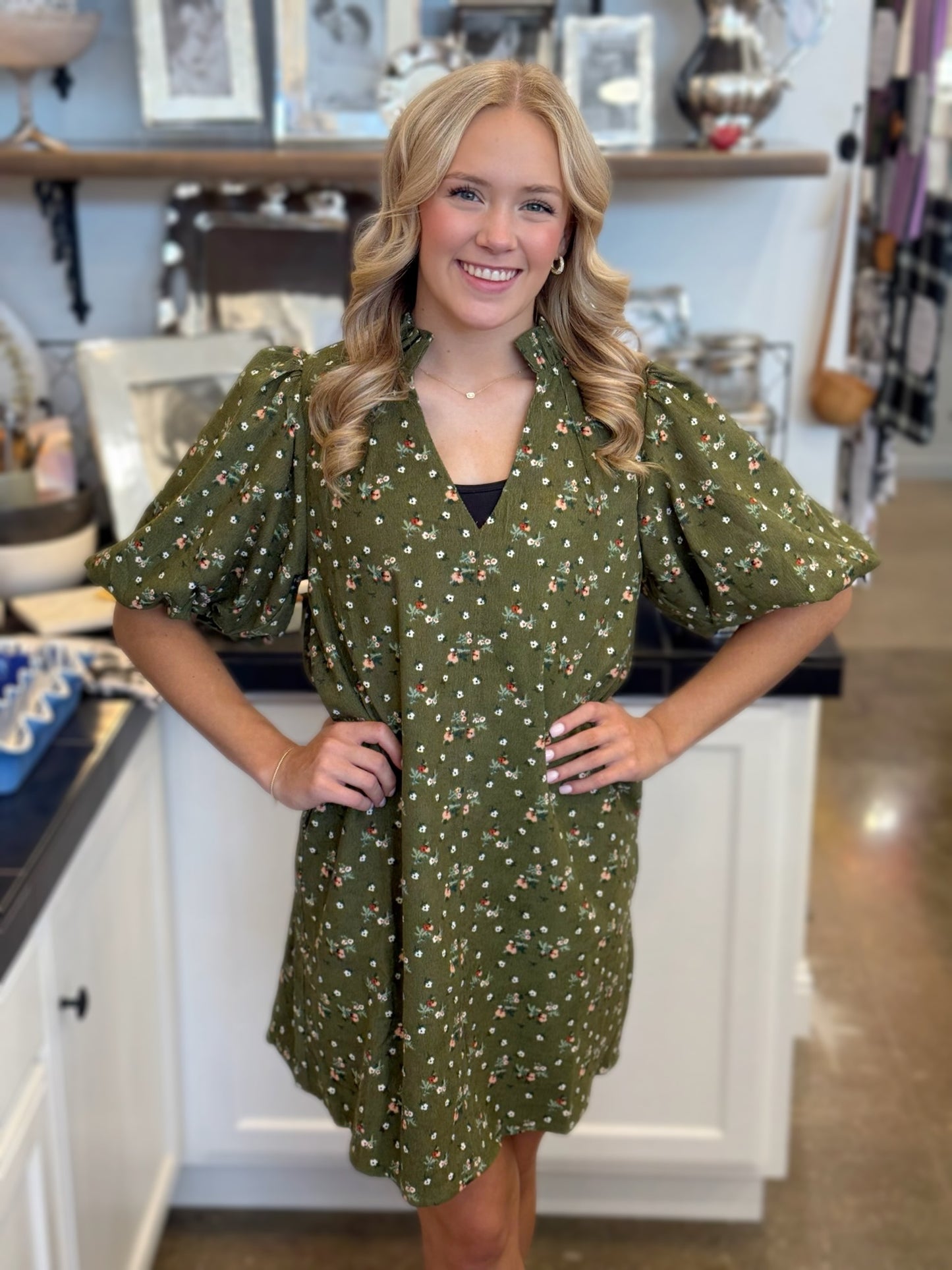 Oliver Velvet Floral Dress