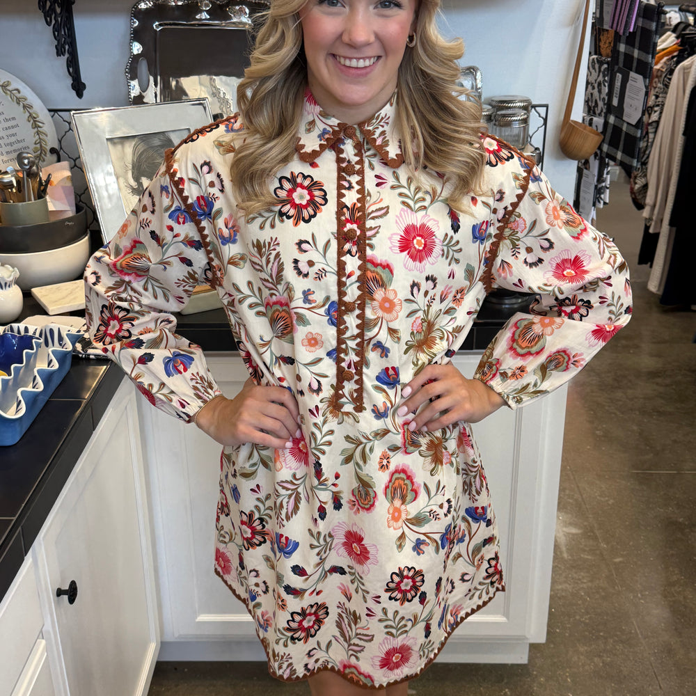 
                      
                        Autumn Elegance Floral Dress
                      
                    
