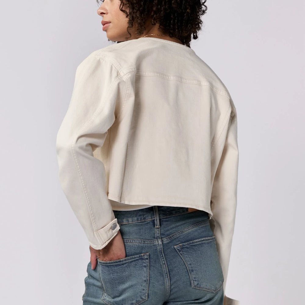 
                      
                        Wheat Cropped Clean Line Jacket
                      
                    