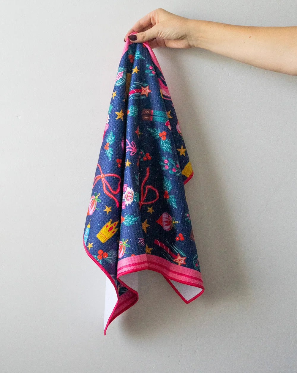 Nutcracker and Bow Dish Towel